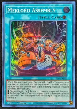 Meklord Assembly 2020 1st Edition Super Rare Holo Yugioh Card LED7-EN020 (NM) - Image 1