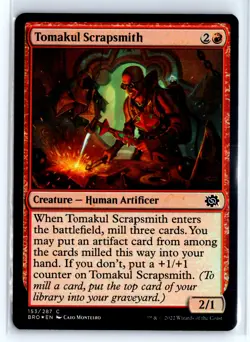 FOIL Tomakul Scrapsmith The Brothers' War - MTG Magic the Gathering Card - Image 1