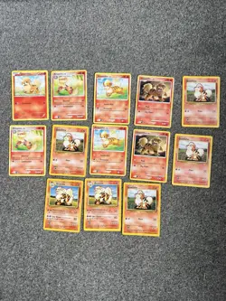 Pokemon Card Growlithe And Arcainine Bundle Jotblot X 13 - Image 1