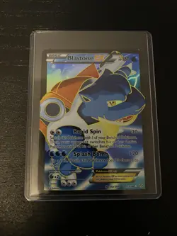 Pokemon TCG Blastoise-EX XY Holo Full Art Ultra Rare Card 155/160 Illus Ryo Ueda - Image 1