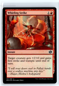 FOIL Whirling Strike The Brothers' War - MTG Magic the Gathering Card - Image 1