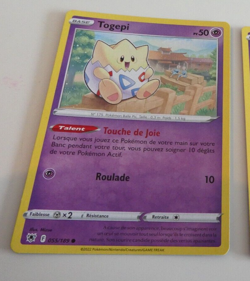 POKEMON ASTRES RADIEUX FRANCAISE CARD CARTE TOGEPI 055/189 FR JCC NM - Image 1