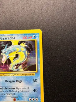 Pokemon Gyarados Holo Rare Base Set Card 6/102 WOTC LP - Image 3