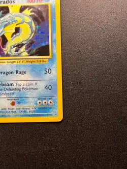 Pokemon Gyarados Holo Rare Base Set Card 6/102 WOTC LP - Image 4