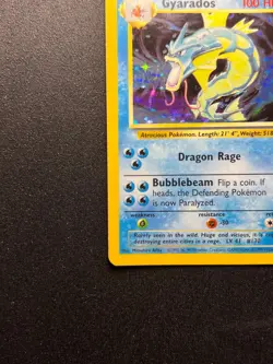 Pokemon Gyarados Holo Rare Base Set Card 6/102 WOTC LP - Image 5