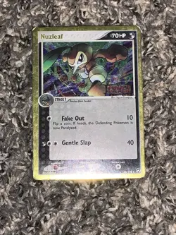 Pokemon Card TCG Nuzleaf 36/108 Reverse Holo Foil EX Power Keepers EX STAMPED NM - Image 1