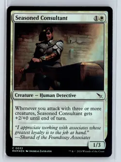 FOIL Seasoned Consultant Murders at Karlov Manor - MTG Magic the Gathering Card - Image 1
