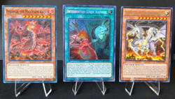 Dogoran Mad Flame Thunder King Lightningstrike Kaiju Slumber 1st Ed x3 Card Set - Image 1