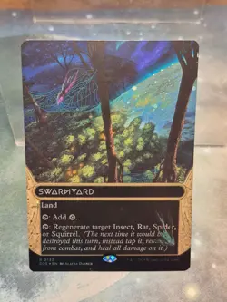 R 0132 Swarmyard GALAXY FOIL STELLAR SIGHTS BORDERLESS Edge of Eternities MTG - Image 1