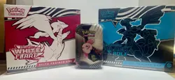 Pokemon Black Bolt and White Flare Elite Trainer Box ETB Set of 2 Plus One Tin ! - Image 1
