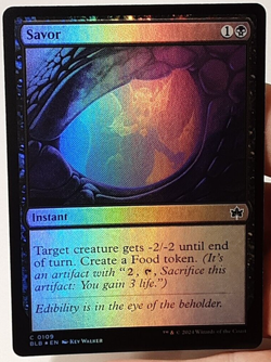MTG - Bloomburrow - Savor - Foil - #0109 - Playset x4 - Near Mint - Image 1