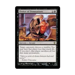 WOTC MtG Saviors of Kamigawa Choice of Damnations (R) VG - Image 1