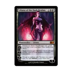 WOTC MtG M13 Liliana of the Dark Realms (MR) EX - Image 1