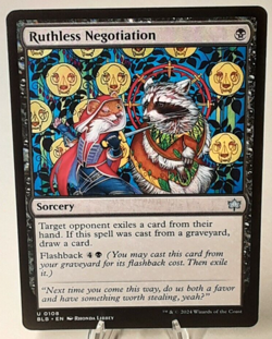 MTG - Bloomburrow - Ruthless Negotiation - #0108 - Playset x4 - Near Mint - Image 1