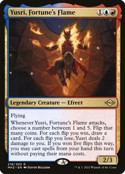 Yusri, Fortune's Flame Modern Horizons 2 Magic MTG Legendary Creature (218/303) - Image 1