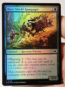 MTG - Bloomburrow - Rust-Shield Rampager - Foil - #0190 - Near Mint - Image 1
