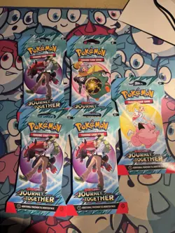 Pokemon Journey Together Sleeved Booster Pack (LOT OF 5) Random art work - Image 1