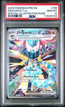 2025 POKEMON PRISMATIC EVOLUTIONS SPECIAL ILLUSTRATION DRAGAPULT EX PSA 10 - Image 1