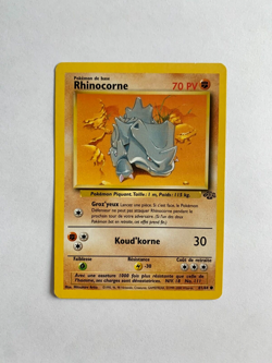 Carte Pokemon Rhinocorne 61/64 Jungle - FR - Excellent etat - Image 1