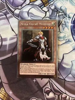 (YBL) Yugioh Noble Knight Medraut NKRT-EN006 Platinum Rare Limited Edition LP - Image 1