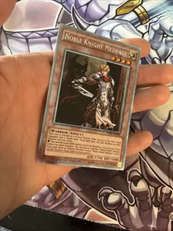 (YBL) Yugioh Noble Knight Medraut NKRT-EN006 Platinum Rare Limited Edition LP - Image 2
