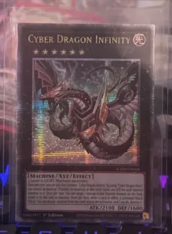 Yugioh Cyber Dragon Infinity (Alternate Art) - RA04-EN068 - Quarter Century Stmp - Image 1