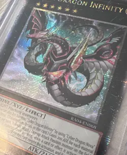 Yugioh Cyber Dragon Infinity (Alternate Art) - RA04-EN068 - Quarter Century Stmp - Image 2