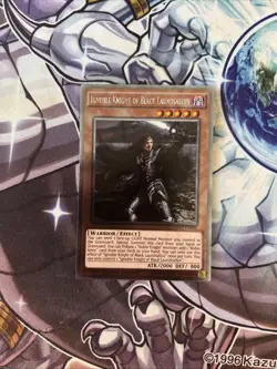 (YBL$l) Yugioh Ignoble Knight of Black Laundsallyn NKRT-EN005 Platinum Rare LP - Image 1