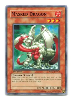 Masked Dragon - SDRL-EN013 1st Edition - YuGiOh-LP - Image 1
