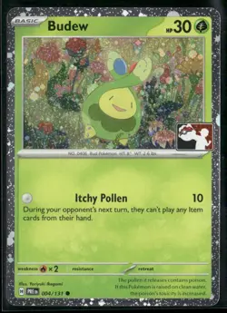 Pokemon TCG Budew 004/131 Cosmos Holo Prize Pack Series 7 - Image 1