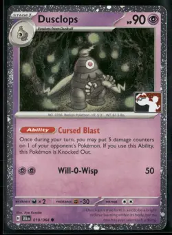 Pokemon TCG Dusclops 019/064 Cosmos Holo Prize Pack Series 7 - Image 1