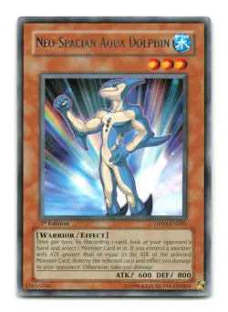 Neo-Spacian Aqua Dolphin - DP03-EN005 1st Edition Rare - YuGiOh-LP - Image 1