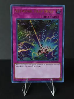 1x NM - Network Trap Hole - FLOD-EN076 - Ultra Rare - 1st Edition YuGiOh - Image 1