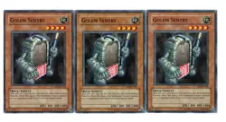 Yugioh- 3X Golem Sentry - Common - Unlimited - SD7-EN008 - Near Mint - Image 1