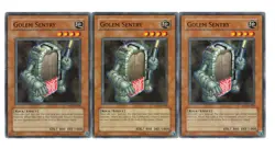 Yugioh- 3X Golem Sentry - Common - Unlimited - SD7-EN008 - Light Play - Image 1