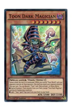 Yugioh- 1X Toon Dark Magician - Super Rare - 1st Edition - MP17-EN083 - NM - Image 1