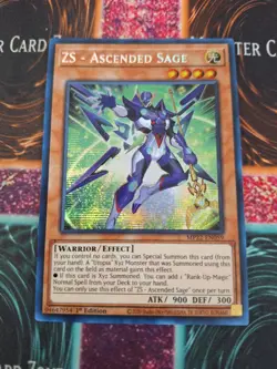 Yugioh ZS - Ascended Sage MP22-EN059 Prismatic Secret Rare 1st Edition NM - Image 1