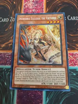 Yugioh Incredible Ecclesia, the Virtuous MP22-EN188 Prismatic Secret 1st Ed NM - Image 1