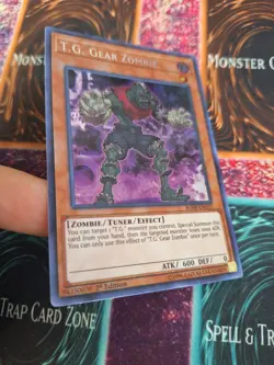 Yugioh T.G. Gear Zombie BLHR-EN023 Secret Rare 1st Edition Near Mint - Image 2