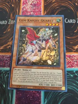 Yugioh Gem-Knight Quartz POTE-EN020 Super Rare 1st Edition Near Mint - Image 1