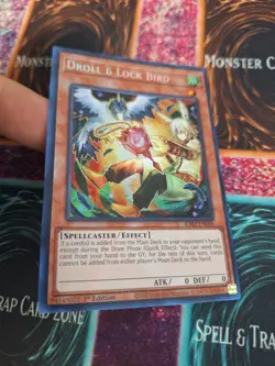 Yugioh Droll & Lock Bird RA02-EN006 Secret Rare 1st Edition Near Mint - Image 2