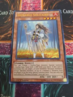 Yugioh Shiranui Solitaire MP17-EN082 Ultra Rare 1st Edition Near Mint - Image 1