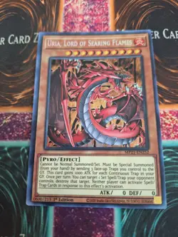 Yugioh Uria, Lord of Searing Flames MP21-EN252 Prismatic Secret 1st Edition NM - Image 1