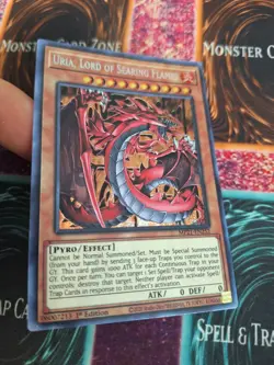 Yugioh Uria, Lord of Searing Flames MP21-EN252 Prismatic Secret 1st Edition NM - Image 2