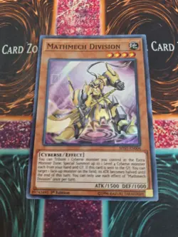 Yugioh Mathmech Division MYFI-EN00 Super Rare 1st Edition Near Mint - Image 1