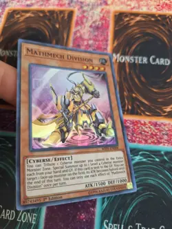 Yugioh Mathmech Division MYFI-EN00 Super Rare 1st Edition Near Mint - Image 2