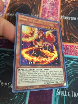 Yugioh Zoroa, the Magistus of Flame GEIM-EN002 Ultra Rare 1st Edition Near Mint - Image 2