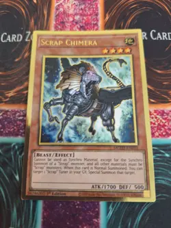 Yugioh Scrap Chimera MGED-EN010 Premium Gold Rare 1st Edition Near Mint - Image 1