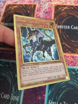 Yugioh Scrap Chimera MGED-EN010 Premium Gold Rare 1st Edition Near Mint - Image 2