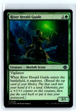 FOIL River Herald Guide Lost Caverns of Ixalan - MTG Magic the Gathering Card - Image 1